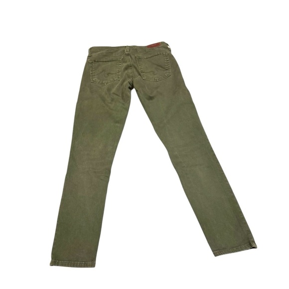 AG Adriano Goldschmied Abbey Jeans Womens Green Mid Rise Ankle Super Skinny 24P - Picture 2 of 4